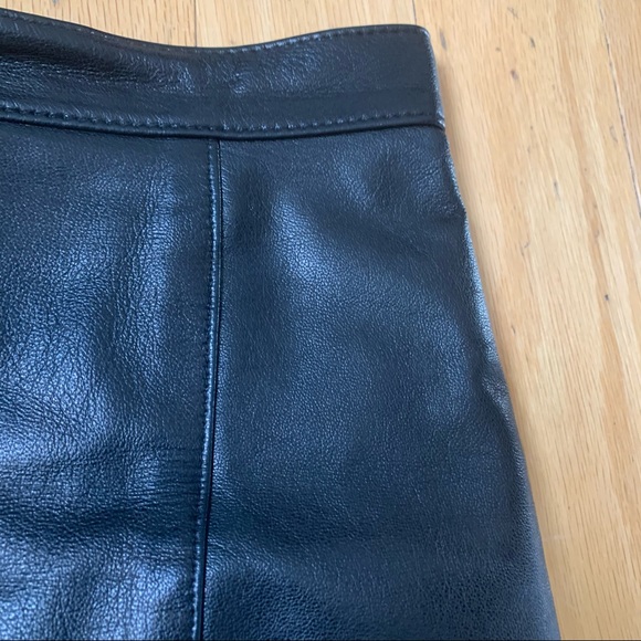 WOMEN 100% LEATHER MIDI SKIRT SIZE 7/8 - Picture 8 of 9